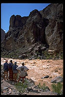 Scouting Lava Falls.  Grand Canyon