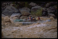 Reenactment of Powell's trip.  Lava Falls.  Grand Canyon National Park.  August 1999.