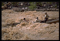 Reenactment of Powell's trip.  Lava Falls.  Grand Canyon National Park.  August 1999.