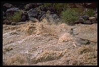 Reenactment of Powell's trip.  Lava Falls.  Grand Canyon National Park.  August 1999.