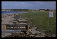 Chappaquiddick, like the rest of Martha's Vineyard (Massachusetts) has only a tiny bit of public beach