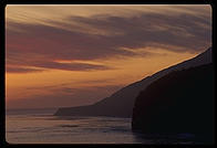 Sunset.  Big Sur, California.