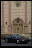 Acura NSX-T at Mission Santa Barbara (California).