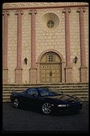 Acura NSX-T at Mission Santa Barbara (California).