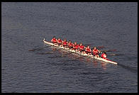 Head of the Charles Regatta, Sunday, October 18, 1998.  From the footbridge to Harvard Business School