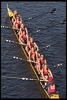 Head of the Charles Regatta, Sunday, October 18, 1998.  From the footbridge to Harvard Business School