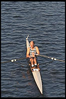 Head of the Charles Regatta, Sunday, October 18, 1998.  From the footbridge to Harvard Business School