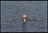 Head of the Charles Regatta, Sunday, October 18, 1998.  From the footbridge to Harvard Business School