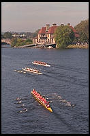 Head of the Charles Regatta, Sunday, October 18, 1998.  From the footbridge to Harvard Business School