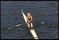 Head of the Charles Regatta, Sunday, October 18, 1998.  From the footbridge to Harvard Business School