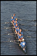 Head of the Charles Regatta, Sunday, October 18, 1998.  From the footbridge to Harvard Business School