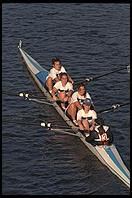 Head of the Charles Regatta, Sunday, October 18, 1998.  From the footbridge to Harvard Business School