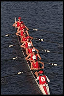 Head of the Charles Regatta, Sunday, October 18, 1998.  From the footbridge to Harvard Business School