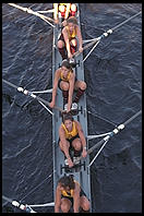 Head of the Charles Regatta, Sunday, October 18, 1998.  From the footbridge to Harvard Business School