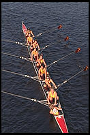 Head of the Charles Regatta, Sunday, October 18, 1998.  From the footbridge to Harvard Business School