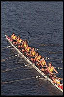 Head of the Charles Regatta, Sunday, October 18, 1998.  From the footbridge to Harvard Business School