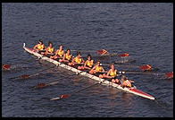 Head of the Charles Regatta, Sunday, October 18, 1998.  From the footbridge to Harvard Business School