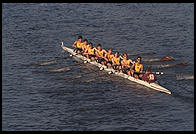 Head of the Charles Regatta, Sunday, October 18, 1998.  From the footbridge to Harvard Business School