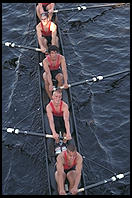 Head of the Charles Regatta, Sunday, October 18, 1998.  From the footbridge to Harvard Business School