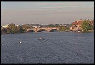 Head of the Charles Regatta, Sunday, October 18, 1998.  From the footbridge to Harvard Business School