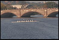 Head of the Charles Regatta, Sunday, October 18, 1998.  From the footbridge to Harvard Business School