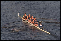 Head of the Charles Regatta, Sunday, October 18, 1998.  From the footbridge to Harvard Business School