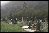 Glendalough, in the Wicklow Mountains south of Dublin, Ireland.