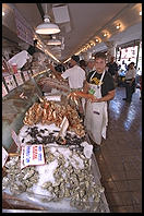 Fish for sale in the Public Market, Seattle, Washington