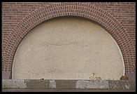 Magnolia pokes her head from the chapel moat.  Massachusetts Institute of Technology.