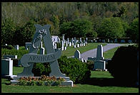 Cemetery in Barre, Vermont, a showcase for some of the finest granite carving in the United States