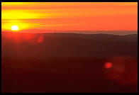 Sunrise at the so-called Hundred Mile View, Rt. 9 just west of Marlboro, Vermont.