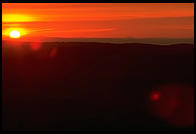 Sunrise at the so-called Hundred Mile View, Rt. 9 just west of Marlboro, Vermont.