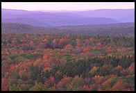 Sunrise at the so-called Hundred Mile View, Rt. 9 just west of Marlboro, Vermont.