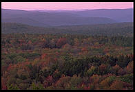 Sunrise at the so-called Hundred Mile View, Rt. 9 just west of Marlboro, Vermont.