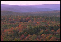 Sunrise at the so-called Hundred Mile View, Rt. 9 just west of Marlboro, Vermont.