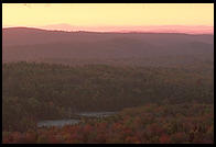 Sunrise at the so-called Hundred Mile View, Rt. 9 just west of Marlboro, Vermont.