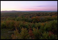 Sunrise at the so-called Hundred Mile View, Rt. 9 just west of Marlboro, Vermont.