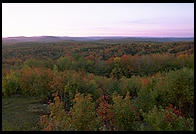 Sunrise at the so-called Hundred Mile View, Rt. 9 just west of Marlboro, Vermont.