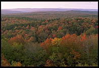 Sunrise at the so-called Hundred Mile View, Rt. 9 just west of Marlboro, Vermont.