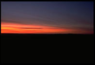 Sunrise at the so-called Hundred Mile View, Rt. 9 just west of Marlboro, Vermont.