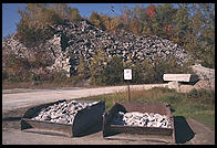 Free samples at the Rock of Ages quarry.  Graniteville, Vermont.