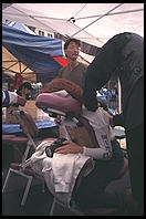 Massage on Wall Street.