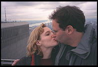 Eve and Philip on top of the World Trade Center Observation Deck